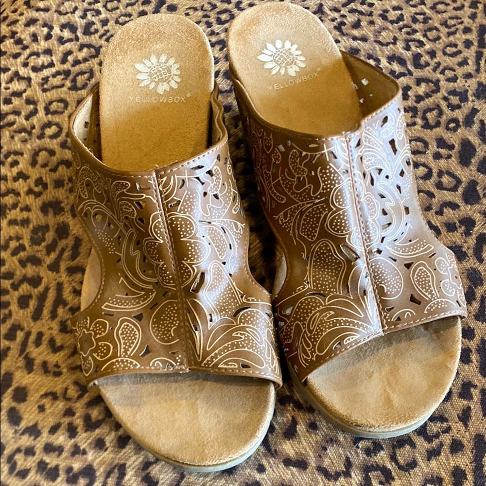 Yellow Box Brown Wedges